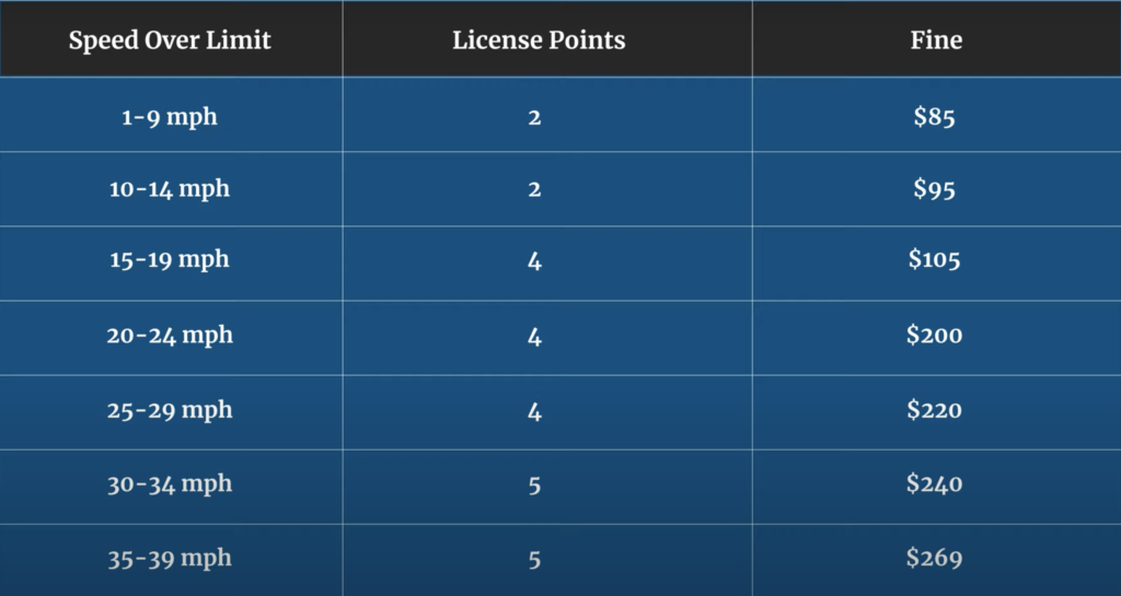 License Demerit Points